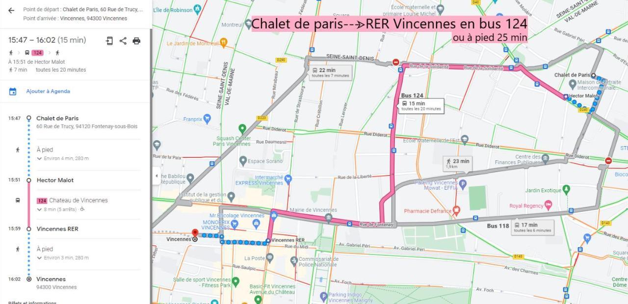 Chalet De Paris Fontenay-sous-Bois Exteriör bild